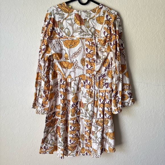 Maaji | Women's Boho Hippie Floral Lightweight Flowy Mini Dress Size Small - Picture 9 of 9